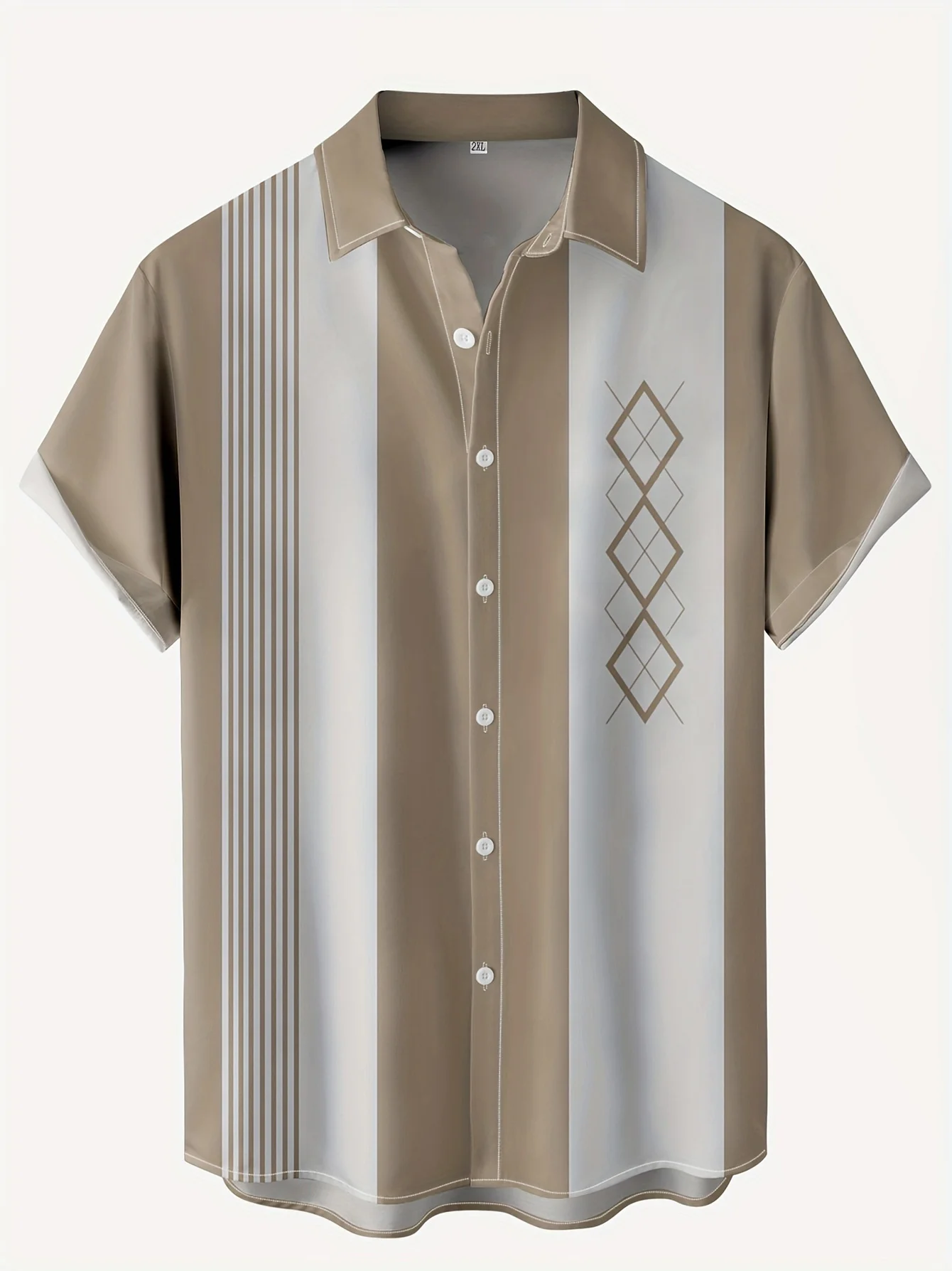 Men'S Hawaiian Formal Wear - Koszula męska w stylu retro z