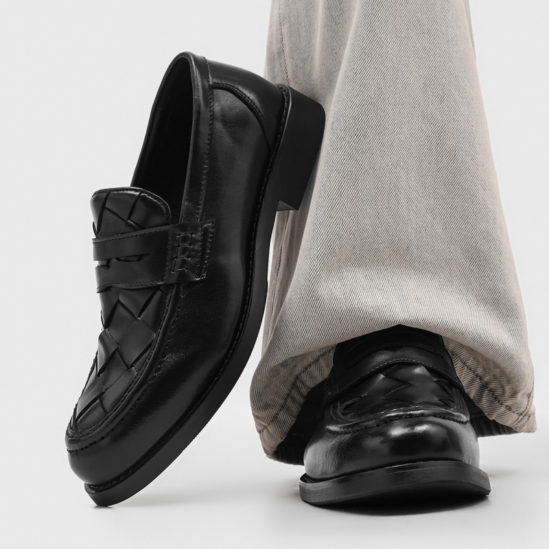 Men'S Formal Office Wear Shoes - Męskie ręcznie robione tkane mokasyny penny