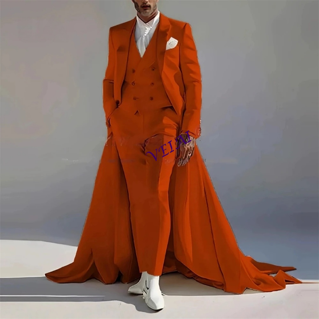 Men'S Formal Attire - Dostosowany Męski Garnitur Trzyczęściowy na Bankiet,