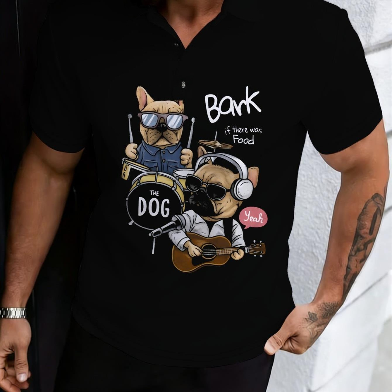 Men Formal Wear Summer - Męska koszulka polo casualowa czarna z