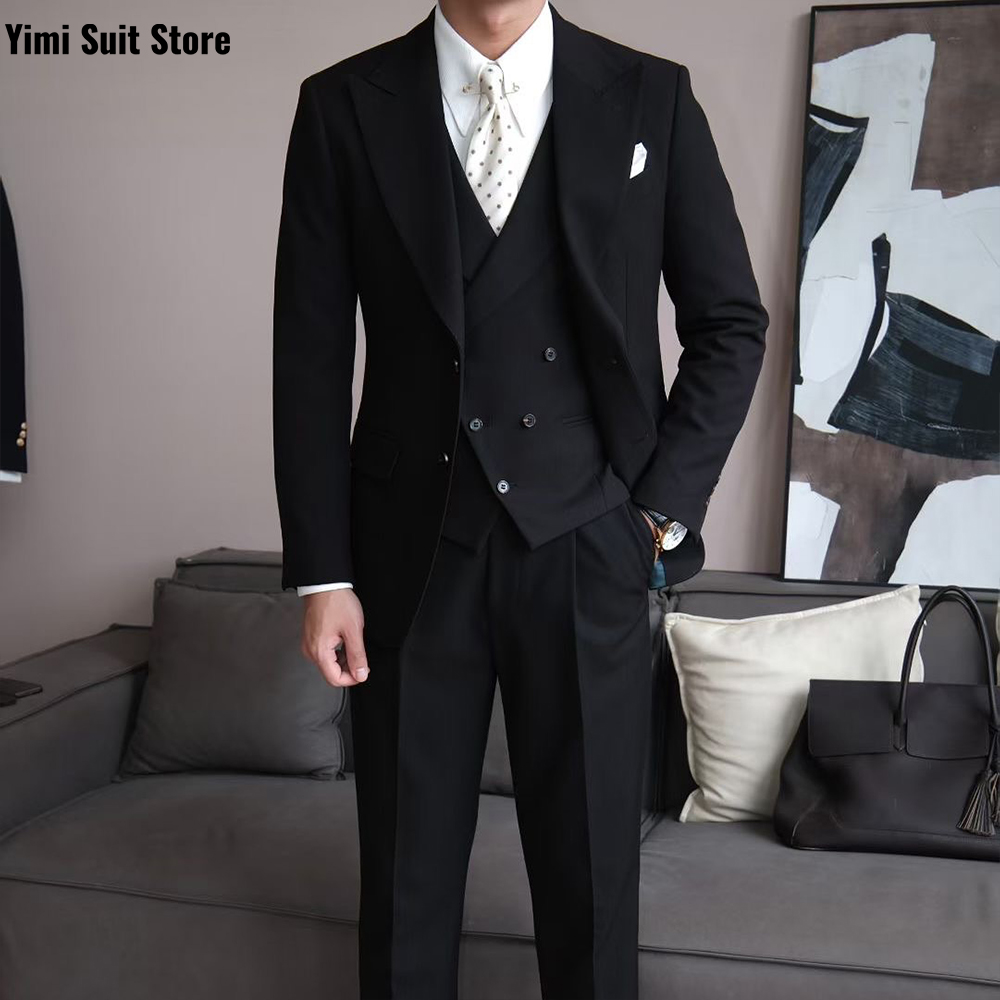 Czarne, wysokiej jakości garni – Men Formal Wear Modern recenzja i cena
