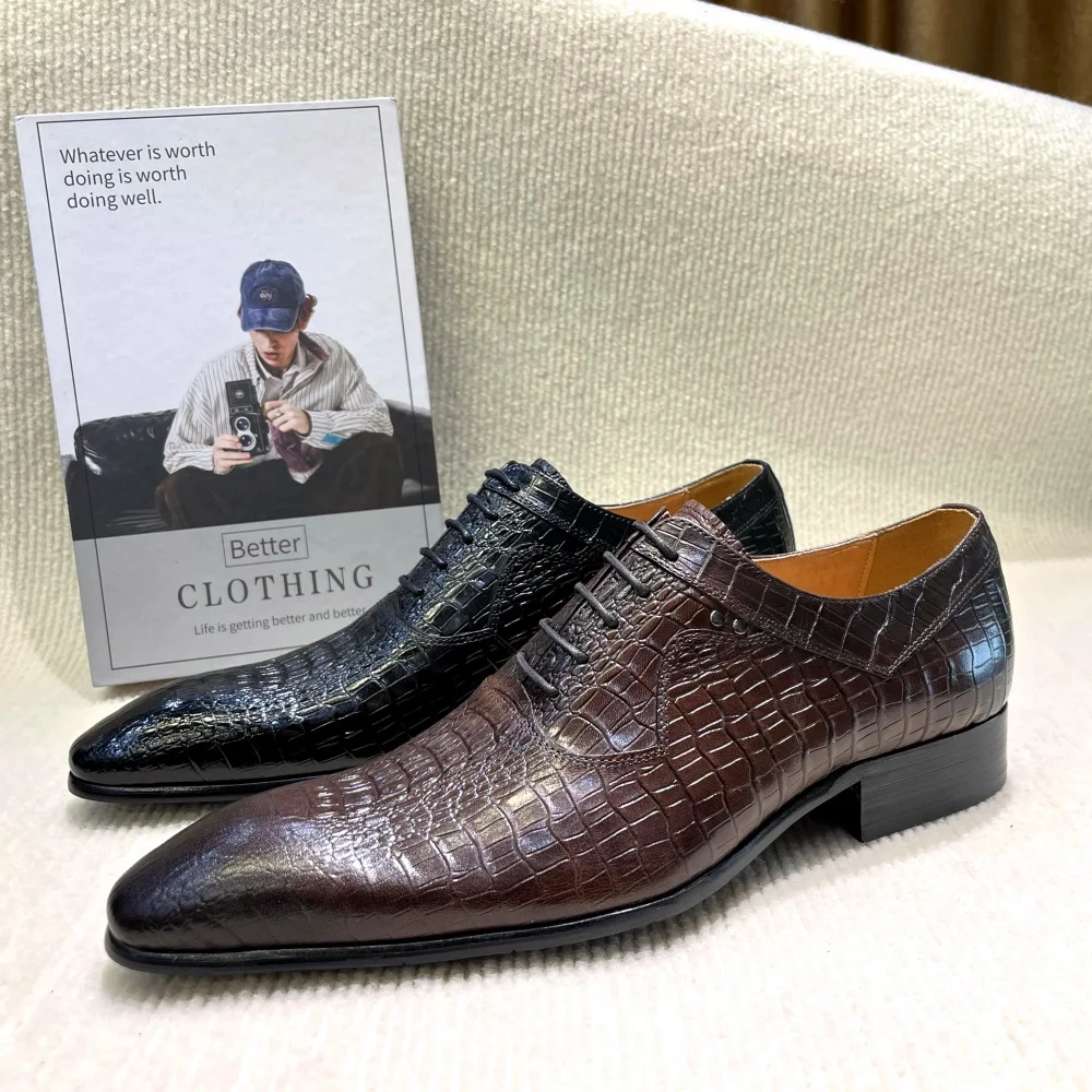 Włoskie luksusowe męskie buty  – Men'S Formal Office Wear Shoes recenzja i cena