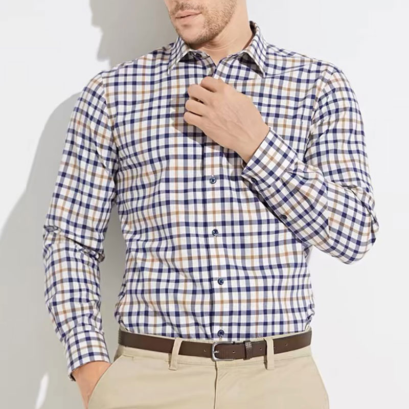 Męska z długim rękawem koszula – Men Formal Wear Summer recenzja i cena