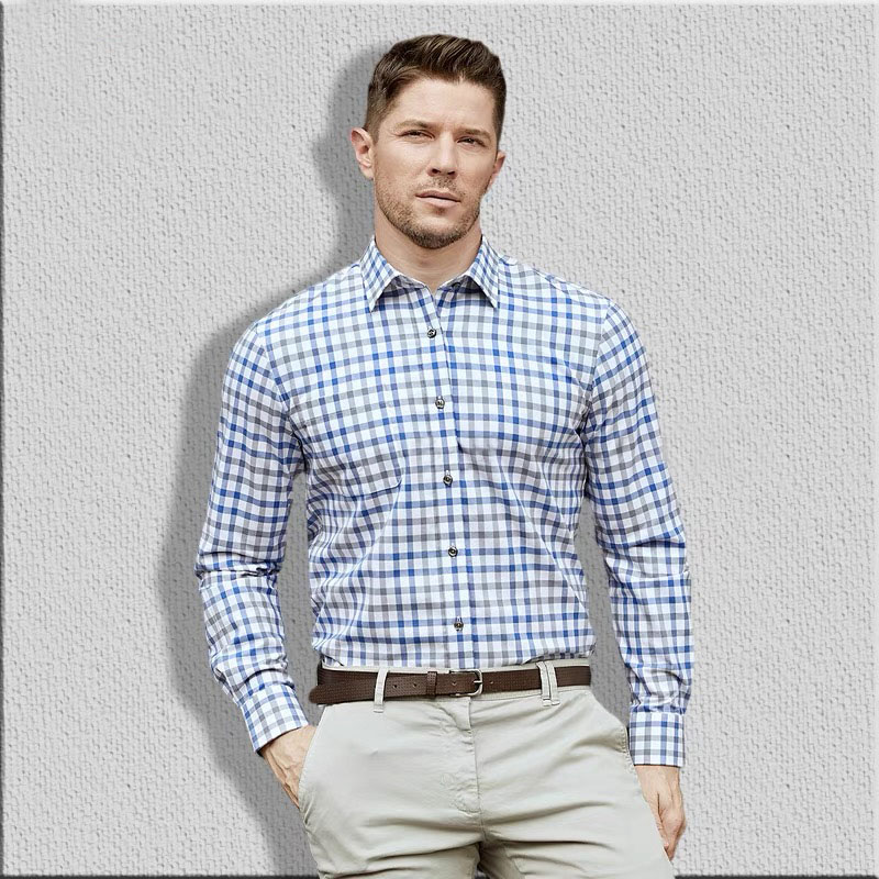 Męska z długim rękawem koszula – Men Formal Wear Summer recenzja i cena