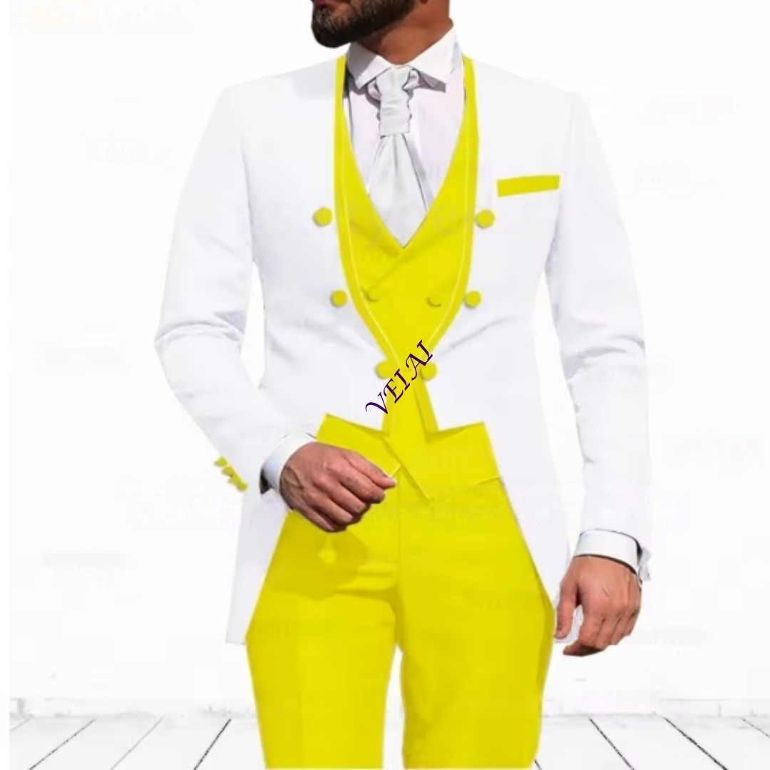 Szyty na miarę, błękitny 3-czę – Formal Men Party Wear Jacket recenzja i cena