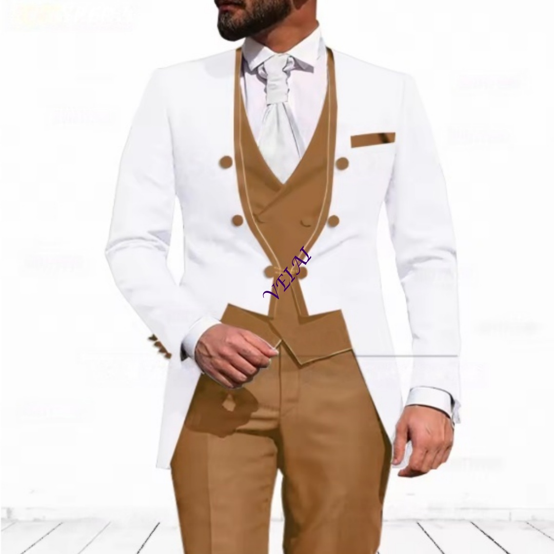 Szyty na miarę, błękitny 3-czę – Formal Men Party Wear Jacket recenzja i cena