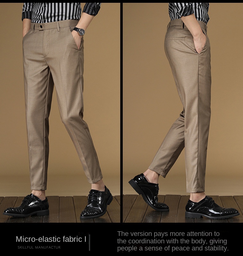 Letnie spodnie garniturowe Męż – Men Formal Wear Summer recenzja i cena