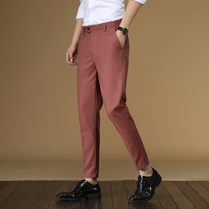 Letnie spodnie garniturowe Męż – Men Formal Wear Summer recenzja i cena