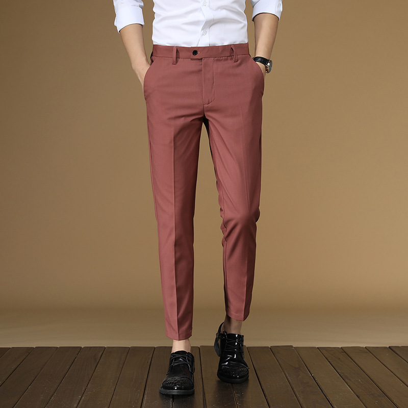 Letnie spodnie garniturowe Męż – Men Formal Wear Summer recenzja i cena