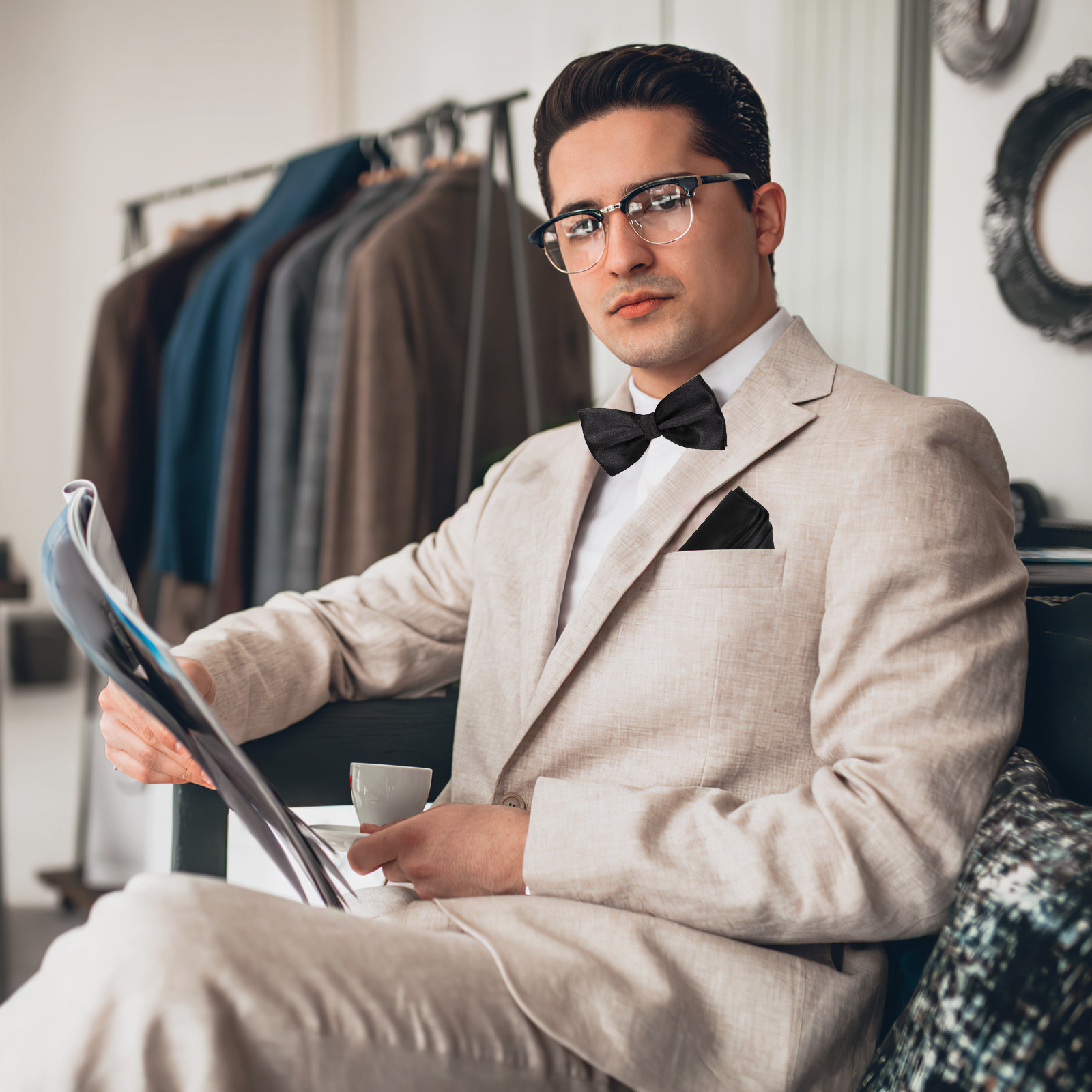 1 zestaw wysokiej jakości poli – Men'S Formal Wear Bow Ties recenzja i cena