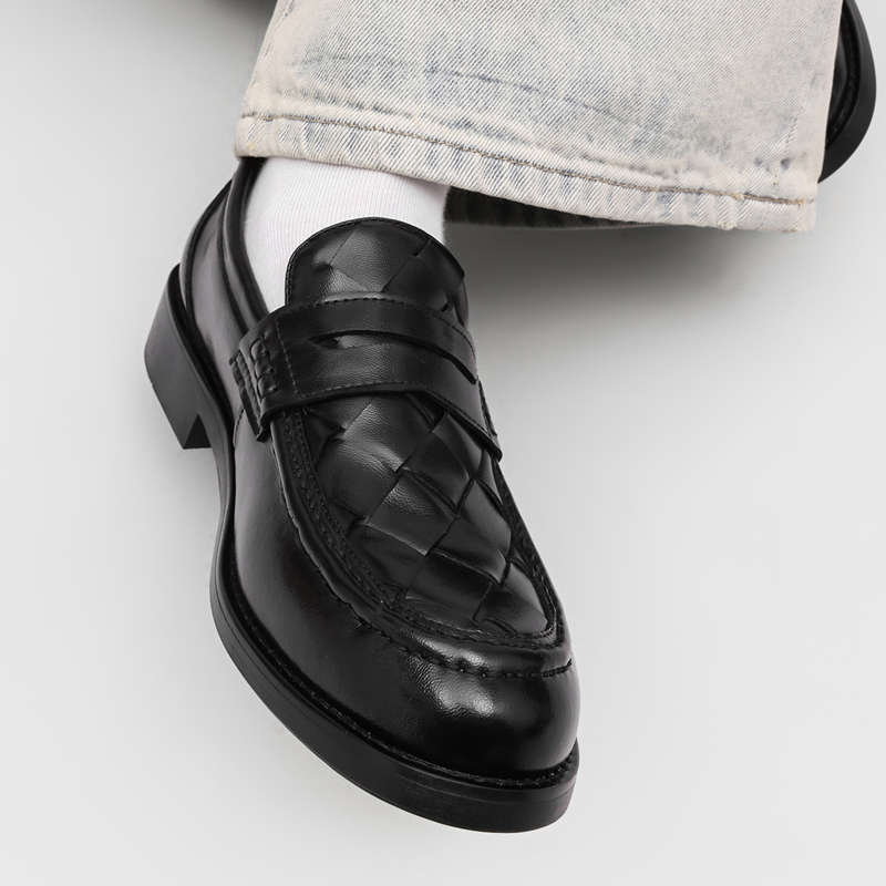 Męskie ręcznie robione tkane m – Men'S Formal Office Wear Shoes recenzja i cena