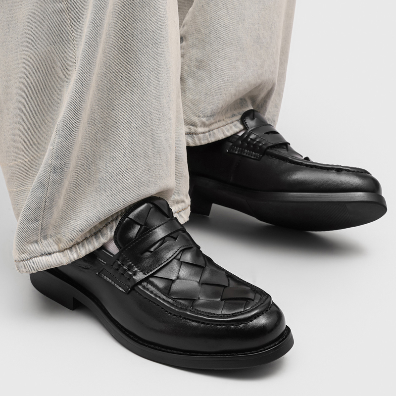 Męskie ręcznie robione tkane m – Men'S Formal Office Wear Shoes recenzja i cena