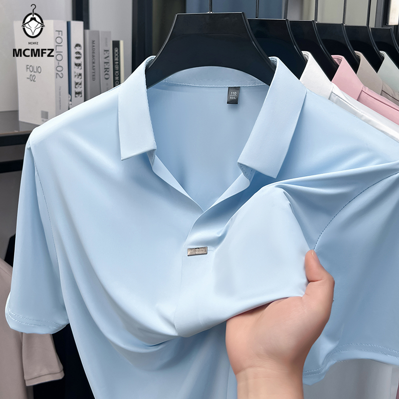 Prosta koszula męska z ukrytym – Men Formal Wear Summer recenzja i cena