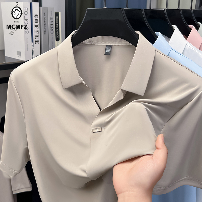 Prosta koszula męska z ukrytym – Men Formal Wear Summer recenzja i cena