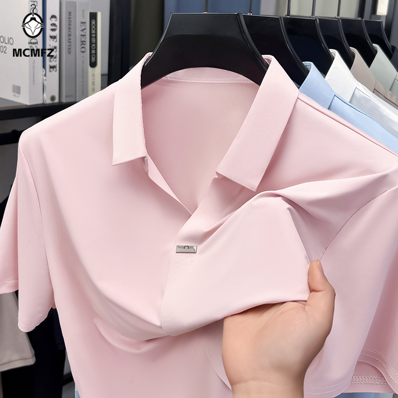 Prosta koszula męska z ukrytym – Men Formal Wear Summer recenzja i cena