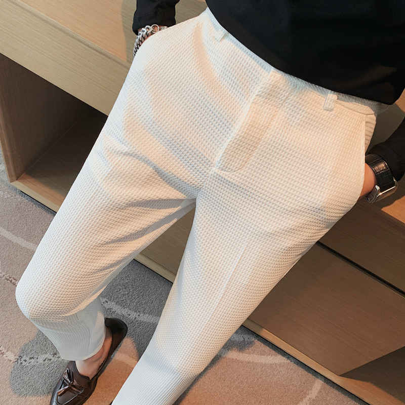 2024 Jesień Nowy Waffle Stretc – Men'S Used Formal Wear recenzja i cena