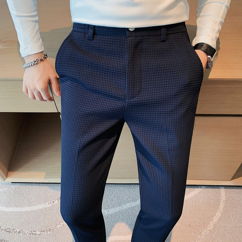 2024 Jesień Nowy Waffle Stretc – Men'S Used Formal Wear recenzja i cena