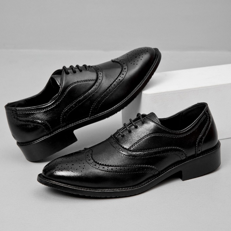 Eleganckie skórzane buty męski – Men'S Formal Office Wear Shoes recenzja i cena