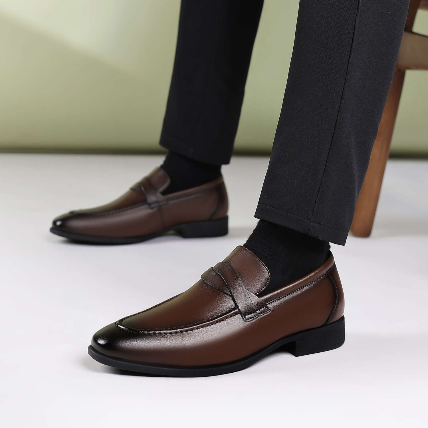 Męskie skórzane buty do stroju – Men'S Formal Office Wear Shoes recenzja i cena