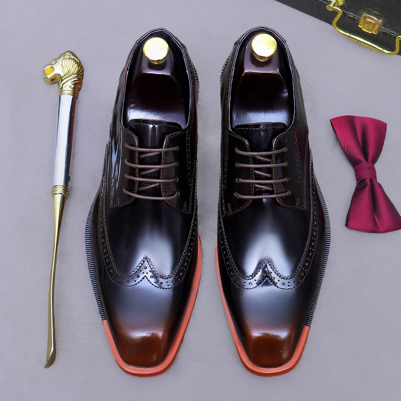 Męskie oksfordy z prawdziwej s – Formal Men Daily Wear Footwear recenzja i cena