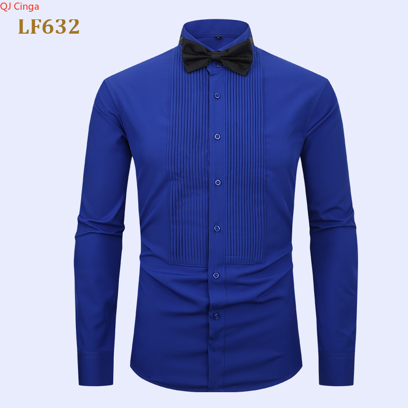 Nowa męska biała koszula smoki – Men'S Formal Wear Bow Ties recenzja i cena