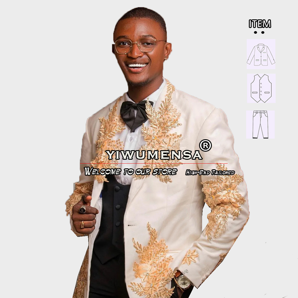 Spersonalizowane 3-częściowe g – Formal Men Party Wear Jacket recenzja i cena