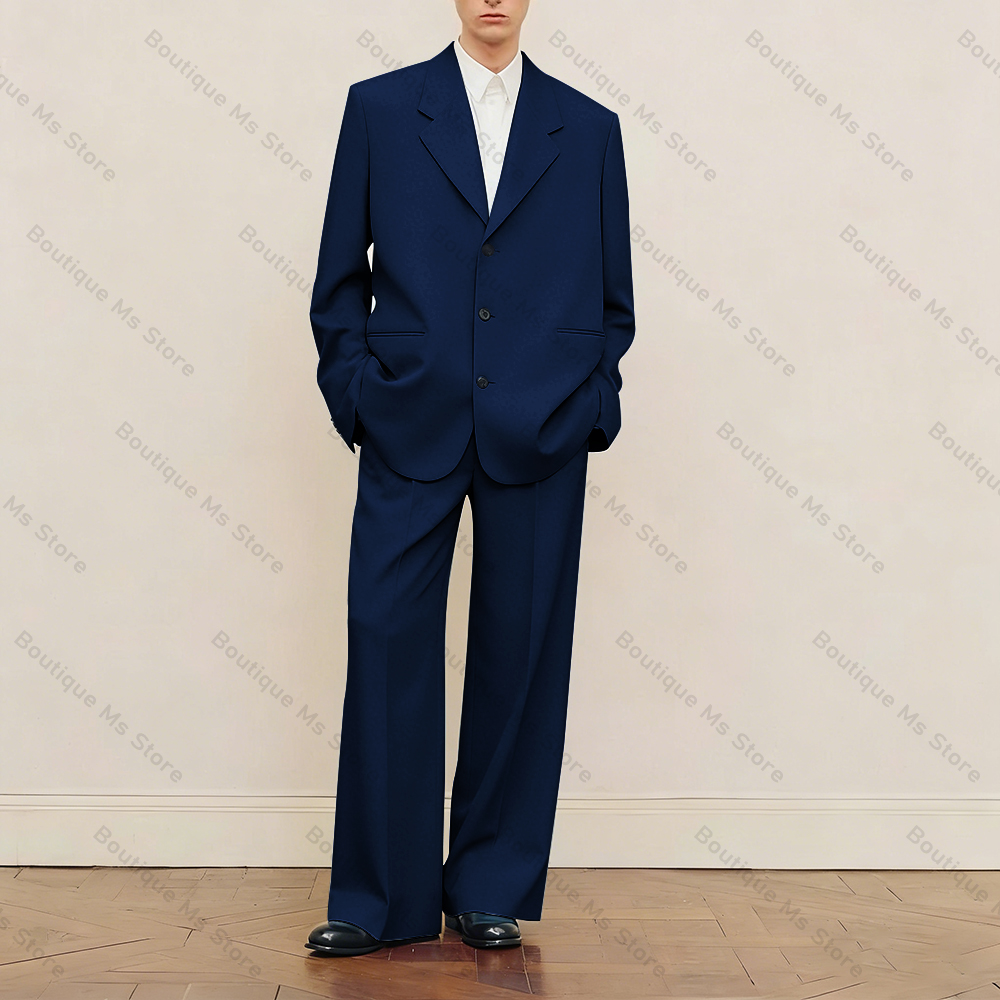 Męski czarny garnitur oversize – Formal Men Party Wear Jacket recenzja i cena