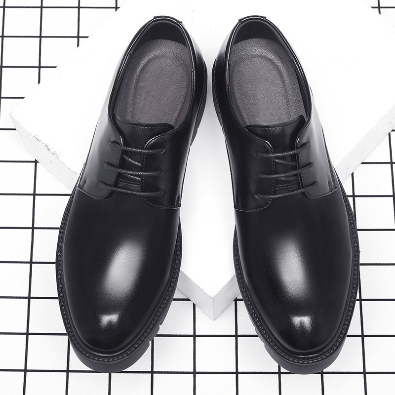 Męskie czarne skórzane sznurow – Men'S Formal Office Wear Shoes recenzja i cena