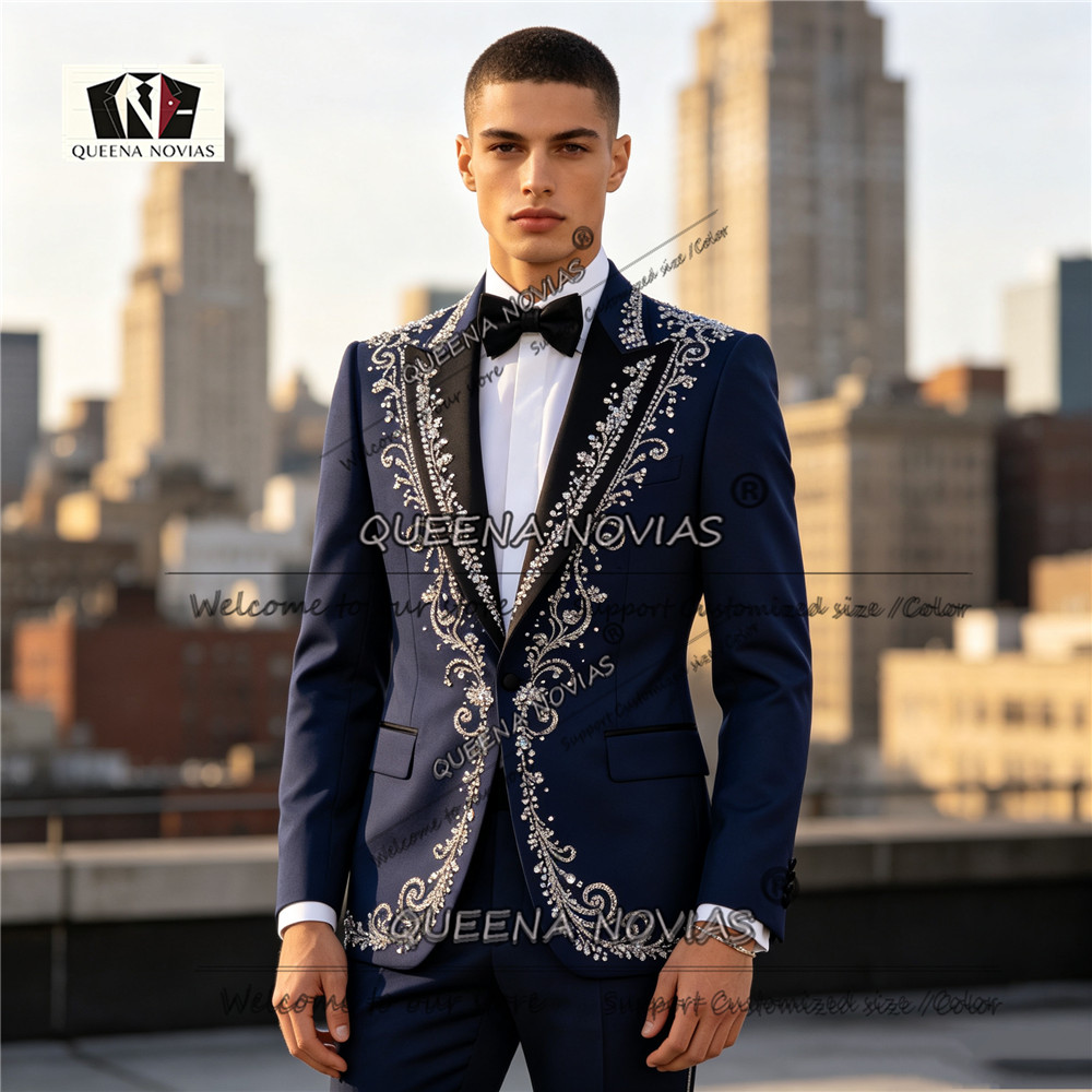 Męski garnitur smokingowy slim – Formal Men Party Wear Jacket recenzja i cena